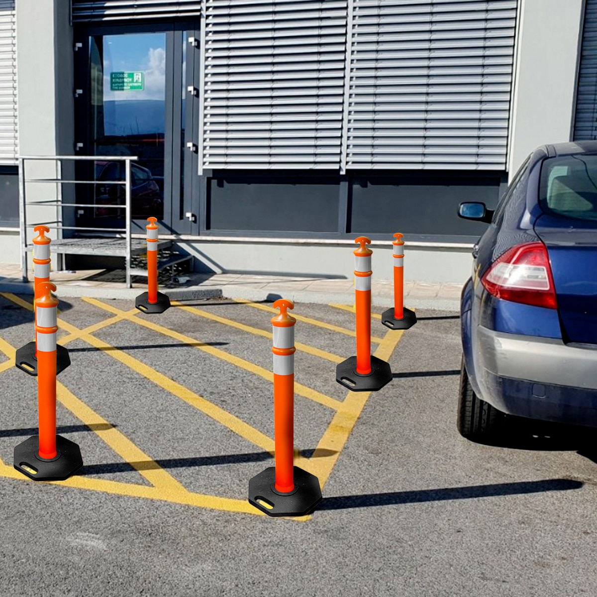 Poste delimitador de Carril